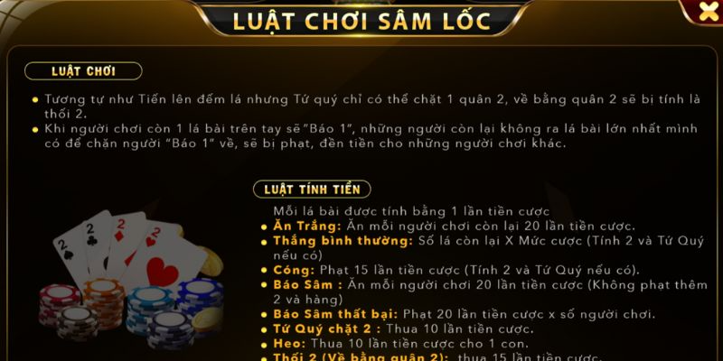 Luật Chơi Cơ Bản Của Bài Sâm Bốc